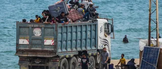 Gazabor flyr "helvetet" efter attacker i Rafah