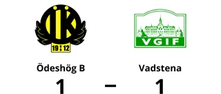 En poäng för Vadstena borta mot Ödeshög B