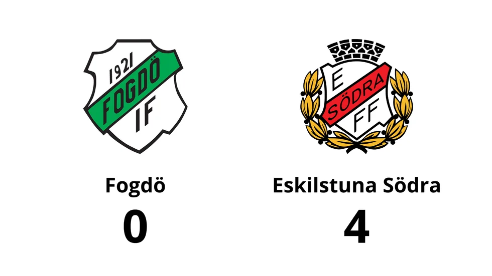Fogdö IF förlorade mot Eskilstuna Södra