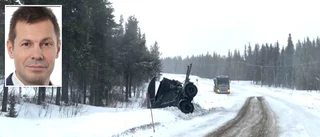 Kaunis Irons malmbil i singelolycka – släpet tippade