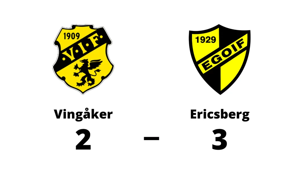 Vingåkers IF förlorade mot Ericsbergs GoIF