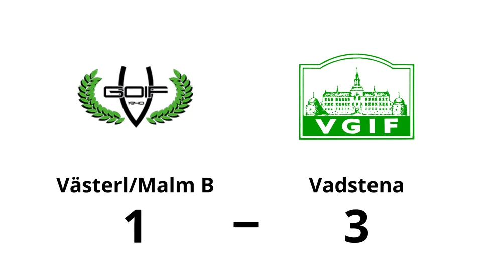 Västerlösa GoIF/Malmslätts AIK B förlorade mot Vadstena GIF