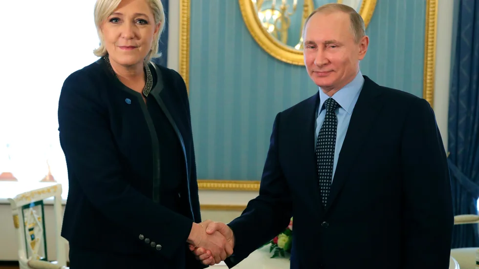 Marine le Pens parti Nationell samling är ett putinkramarparti som man ska hålla långt borta från makten.