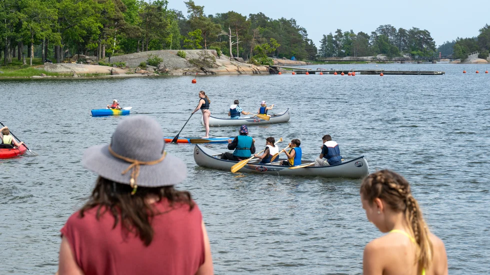 Full aktivitet på vattnet under hela dagen på Västervik Outdoor Festival.