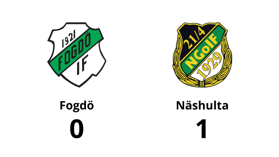 Fogdö IF förlorade mot Näshulta GoIF