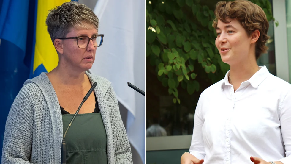 Sara Ankarberg och Johanna Wyckman (L).