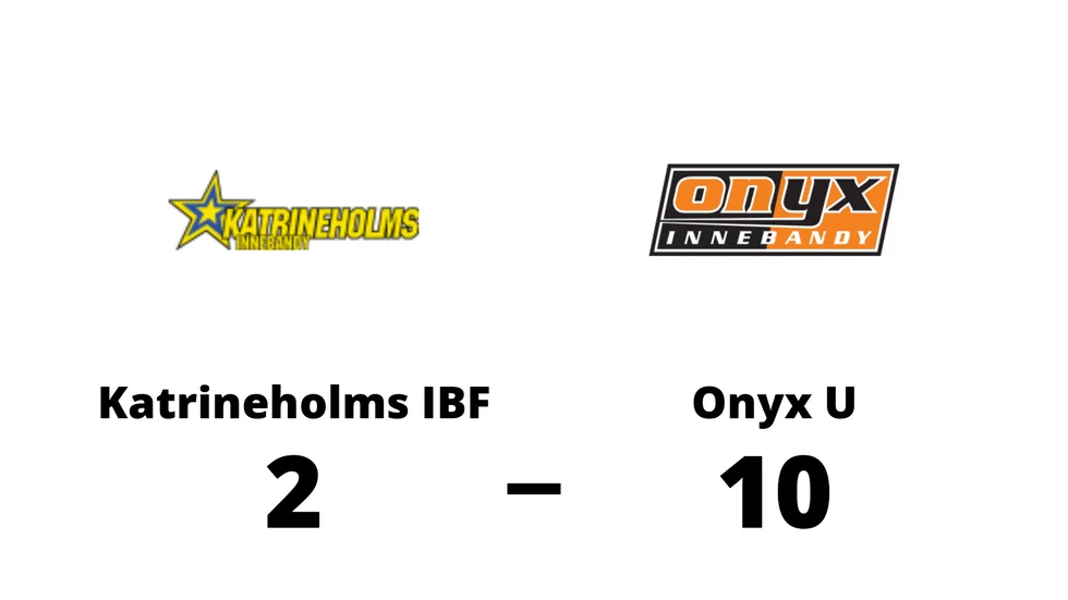 Katrineholms IBF förlorade mot Onyx IBS U-lag