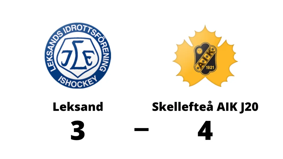 Leksand förlorade mot Skellefteå AIK J20