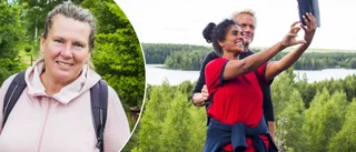 Hon guidar turister från hela världen på Sörmlandsleden