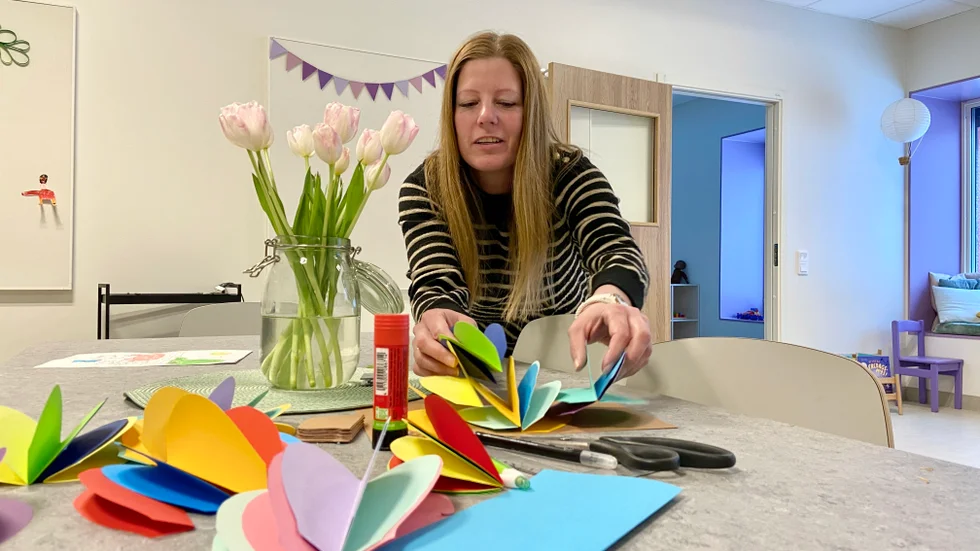 "Jag är väldigt stolt över vår nya förskola", säger Agneta Gren, rektor på Sagolundens förskola i Vingåker.