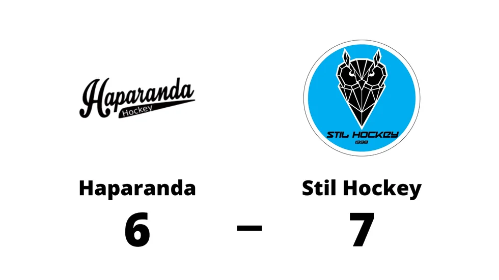 Haparanda HF förlorade mot Stil Hockey