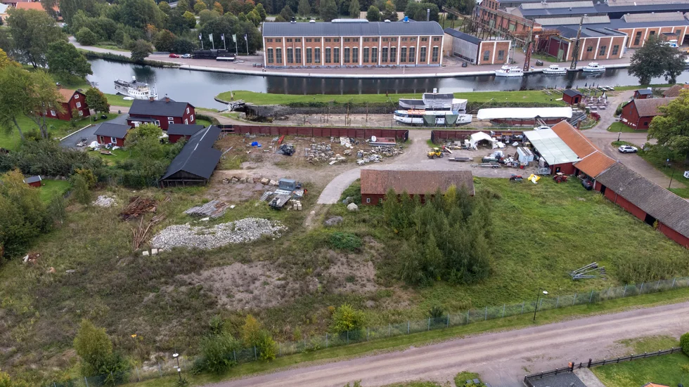 Kanalbolaget planerar nya ställplatser vid torrdockan i verkstadsområdet.