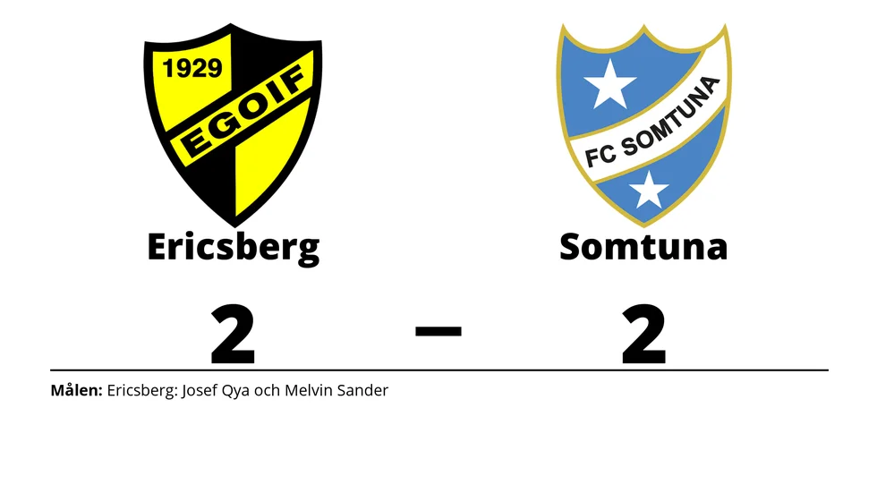 Ericsbergs GoIF spelade lika mot FC Somtuna