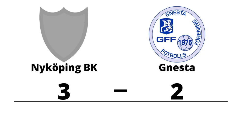 Nyköpings BK vann mot Gnesta FF Herr
