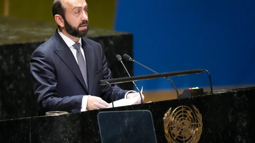 Armeniens utrikesminister Ararat Mirzojan vädjade på lördagen till FN:s generalförsamling om en FN-insats för att garantera etniska armeniers säkerhet i Nagorno-Karabach.