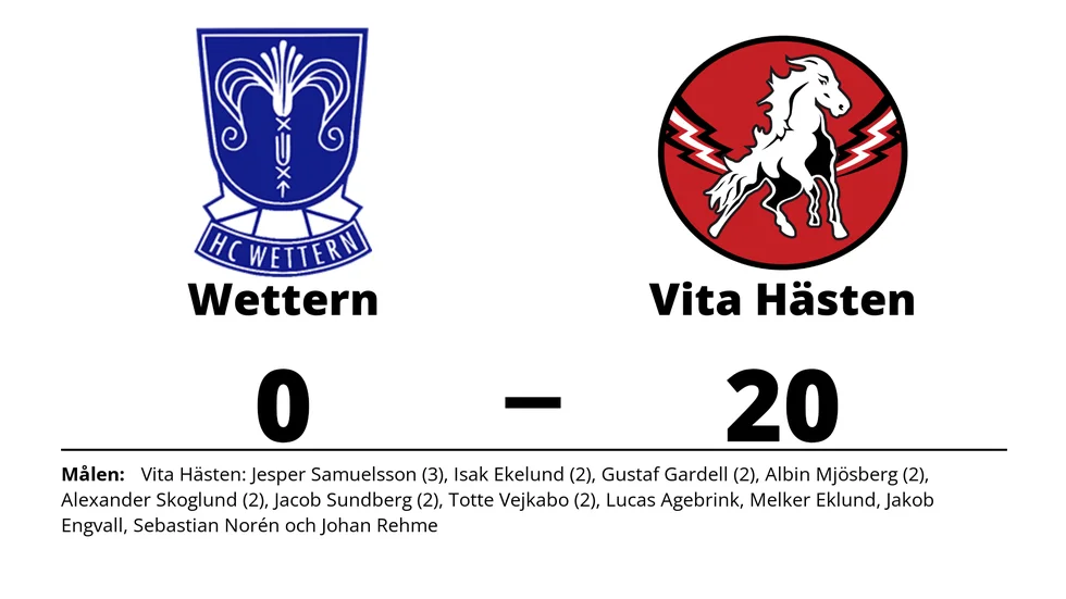 HC Wettern förlorade mot HC Vita Hästen
