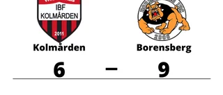 Seger med 9-6 för Borensberg mot Kolmården