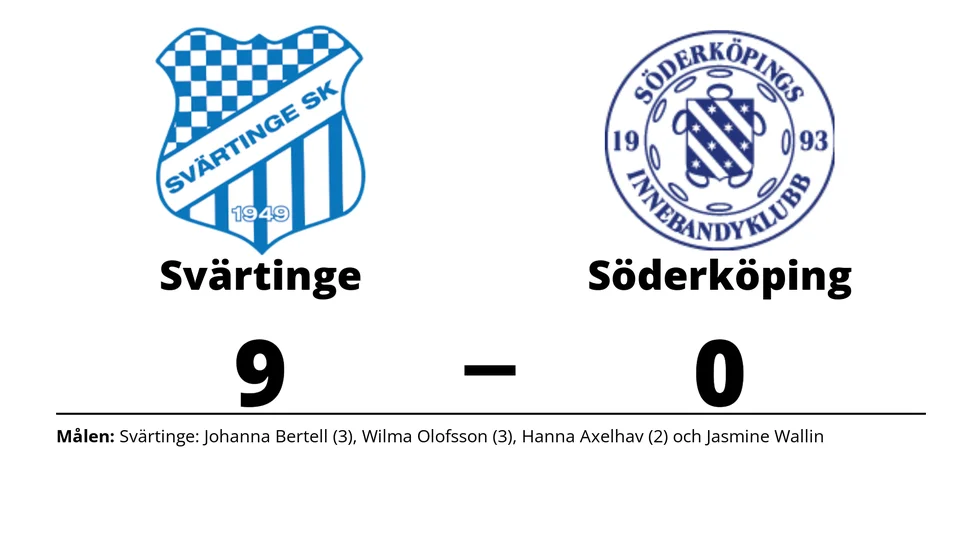 Svärtinge SK vann mot Söderköpings IBK