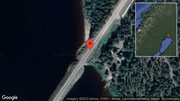 Större olycka på väg 725
