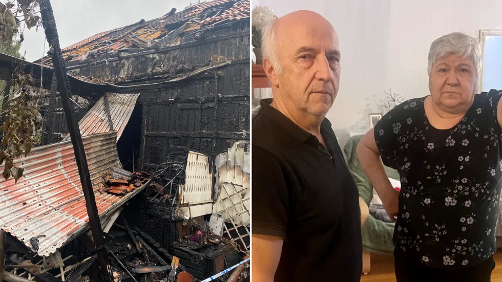 Makarna Roteliuc förlorade allt de äger i husbranden men är samtidigt tacksamma att ingen blev allvarligt skadad.