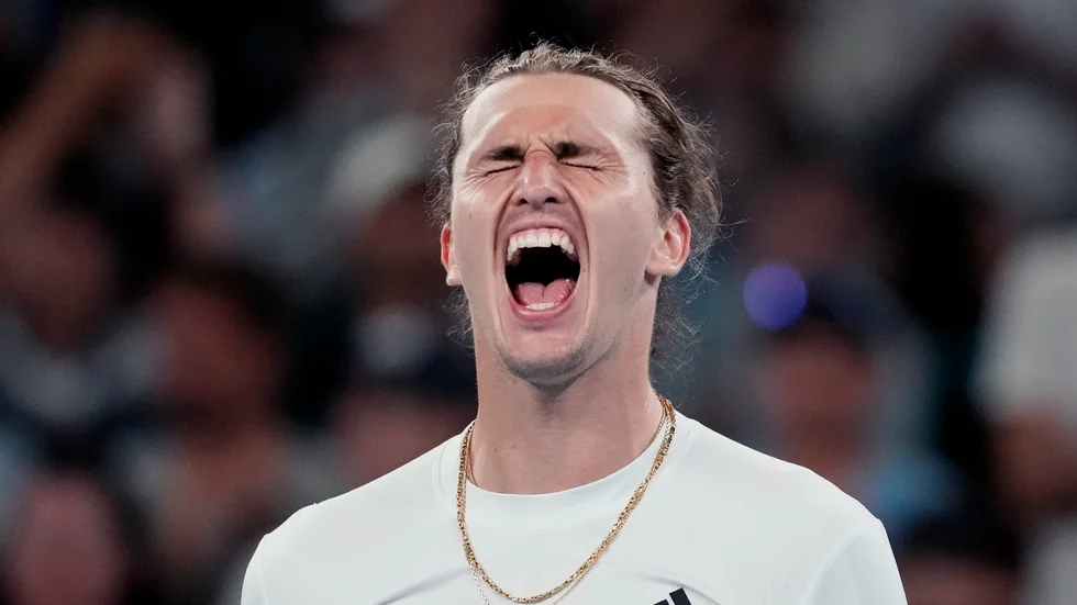 Alexander Zverev under pågående Australian Open.