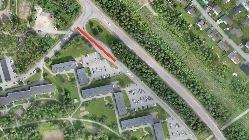 Myntgatan stängs av för trafik.