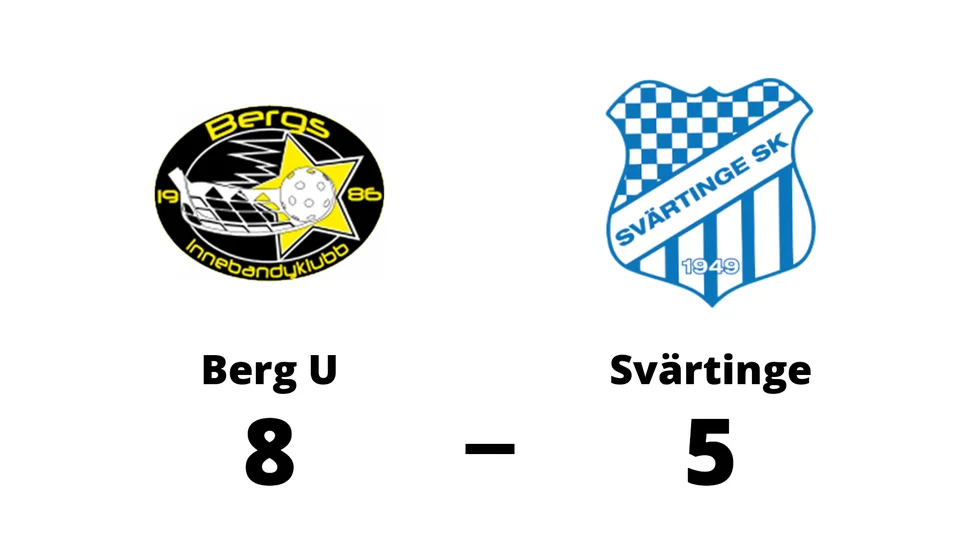 Bergs IK U-lag vann mot Svärtinge SK