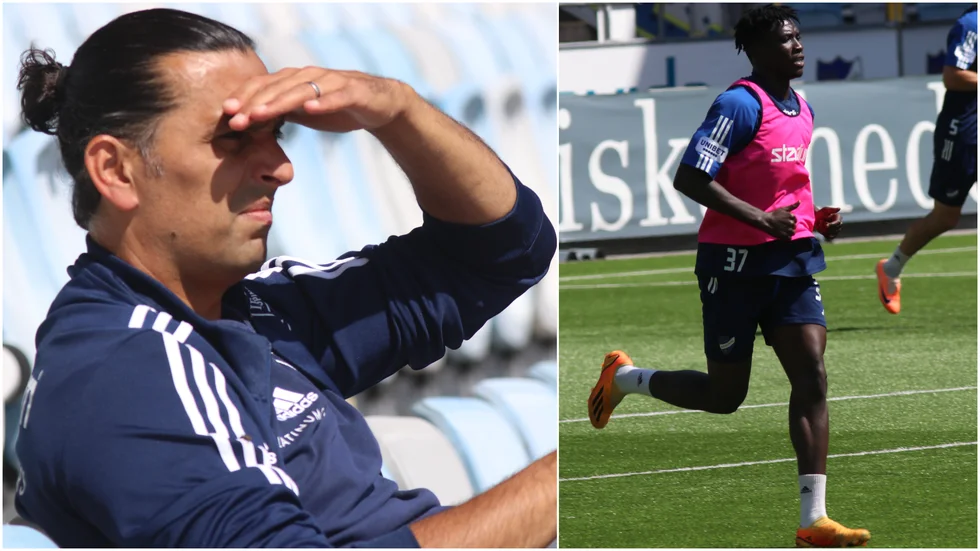 Jan Melle och Kojo Peprah Oppong.