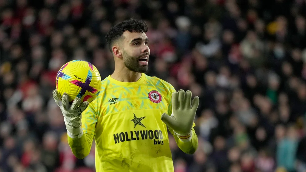David Raya klar för Arsenal. Arkivbild.