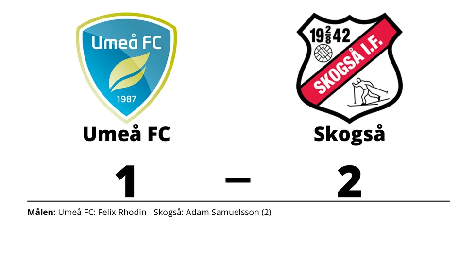 Umeå FC Akademi förlorade mot Skogså IF