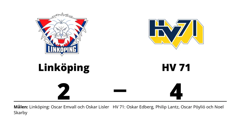 Linköpings HC förlorade mot HV 71