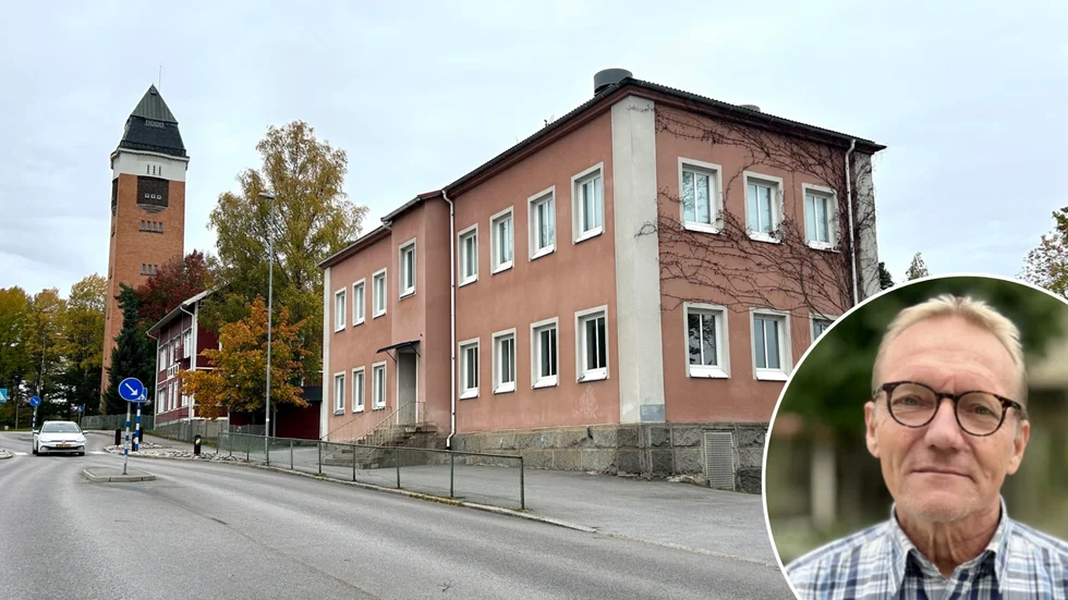 Joha Frondelius (KD) vill stoppa rivningen av det gamla rosa stenhuset. 