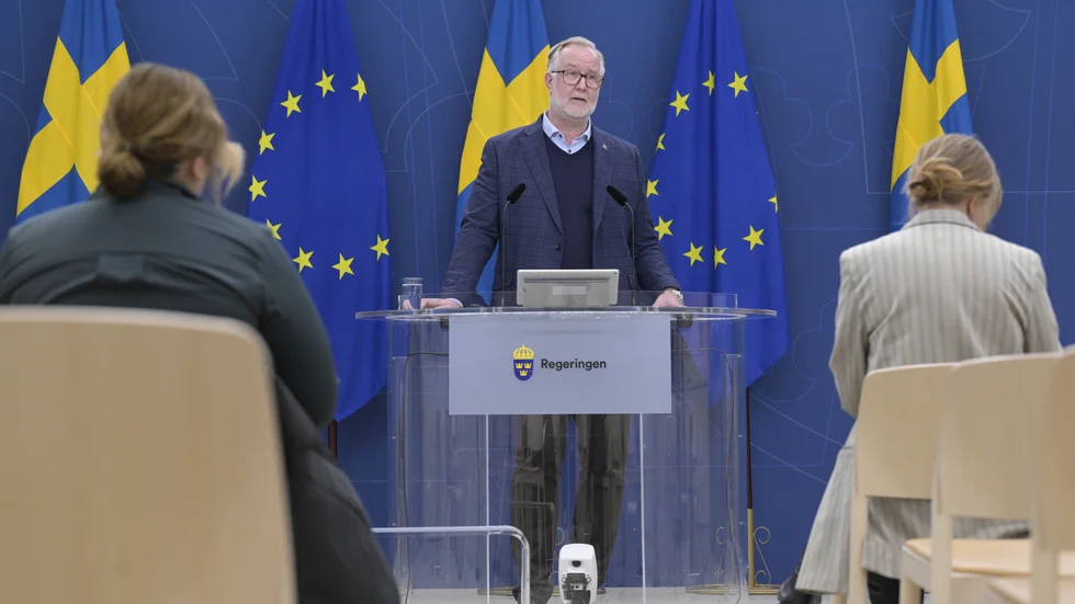Arbetsmarknads- och integrationsminister Johan Pehrson (L).