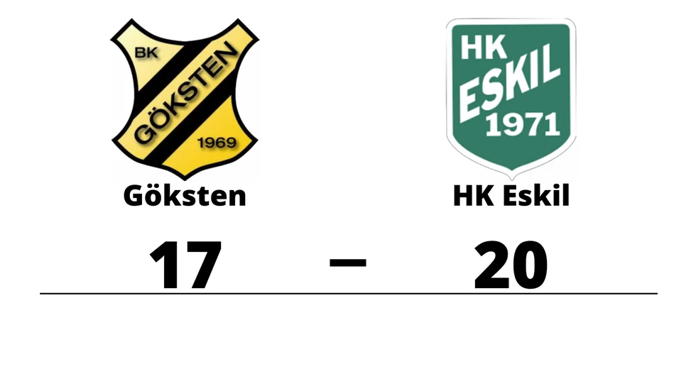 Gökstens BK förlorade mot HK Eskil