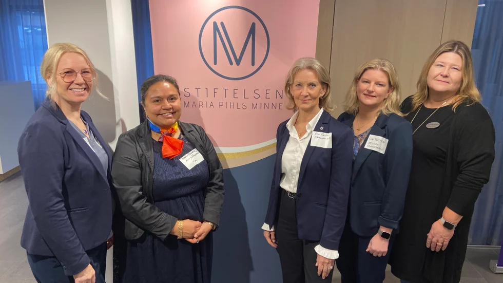 Pernilla Corizza, Honor your leadership, Maria Fischer, Aim by Fischer, Eva Karlsson, ordförande Stiftelsen Maria Pihls minne, Elin Stenman, Stenman Kommunikation och Ulrika Stangvik, Grant Thornton.  
