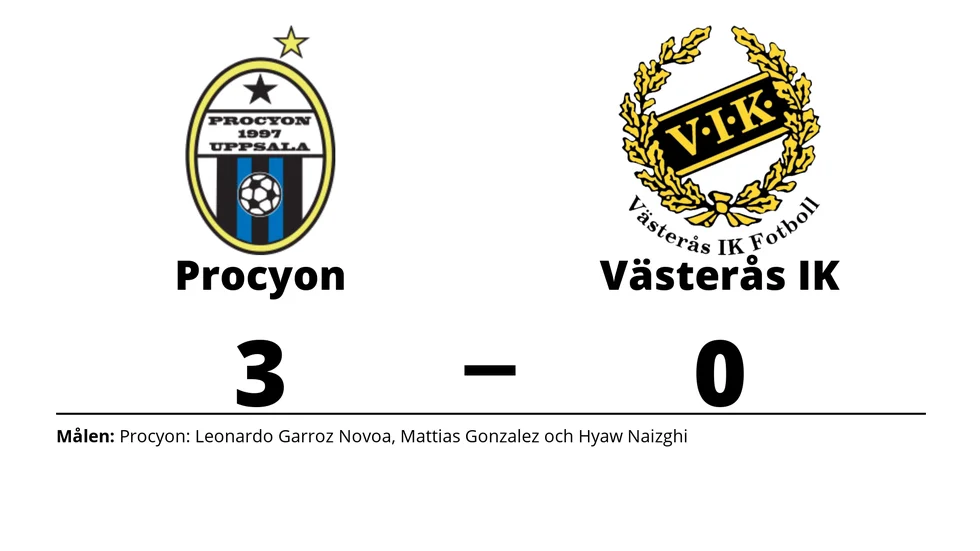Procyon BK vann mot Västerås IK