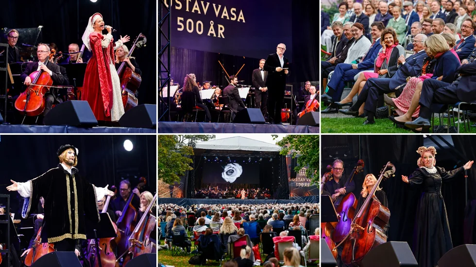 Fredrik Lindström tog med kungaparet och 3 000 andra klasskamrater på en unik och lyxig historielektion under "Gustav Vasa 500 år", där Norrköpings Symfoniorkester var kunglig hovleverantör av musik och toner den här aftonen.