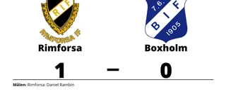 Daniel Rambin avgjorde när Rimforsa sänkte Boxholm