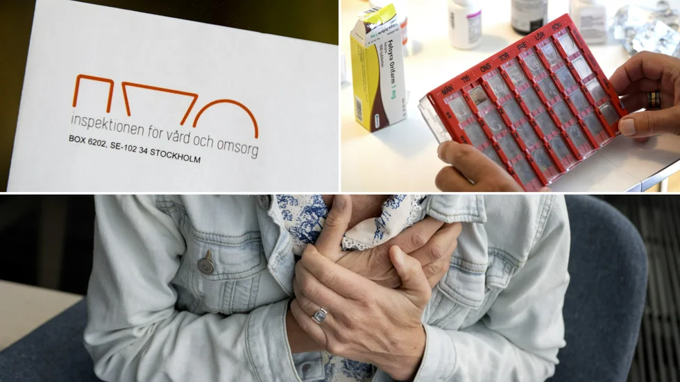Brukaren klagade på tryck över bröstet och trötthet, men lämnades ensam av personalen.