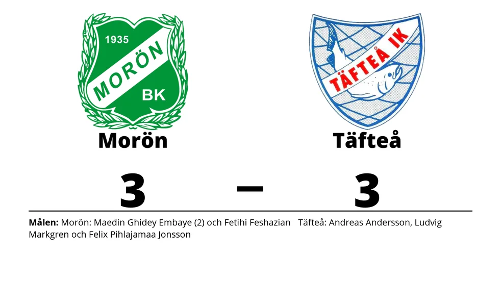 Morön BK spelade lika mot Täfteå IK