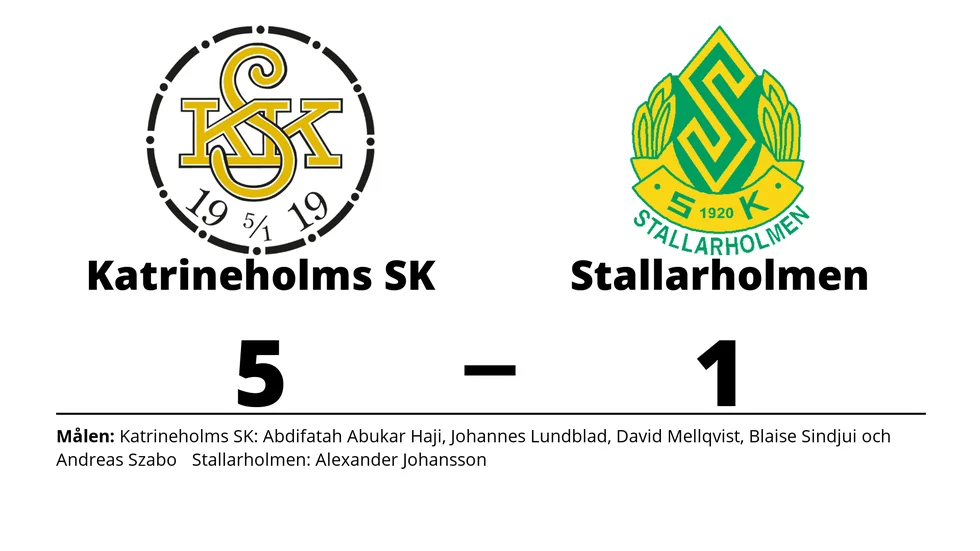 Katrineholms SK FK vann mot Stallarholmens SK