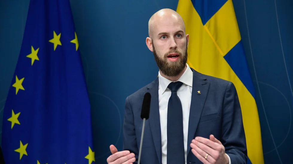 Minister för civilt försvar Carl-Oskar Bohlin (M). Arkivbild.