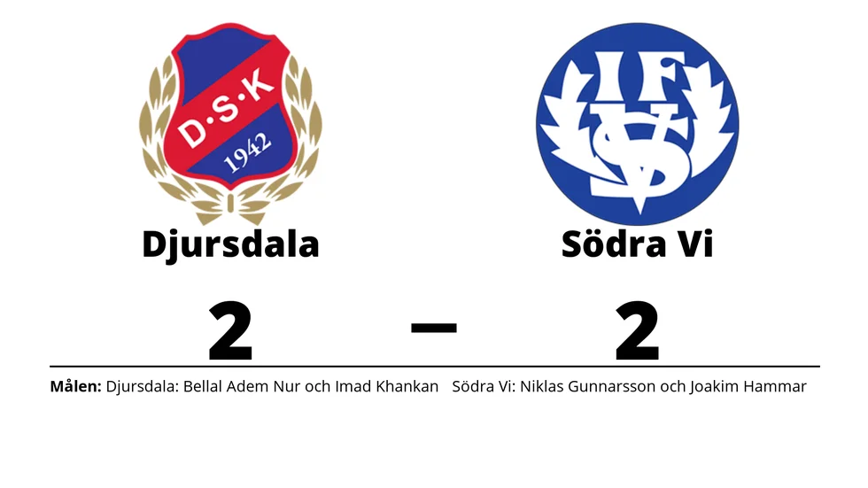 Djursdala SK spelade lika mot Södra Vi IF