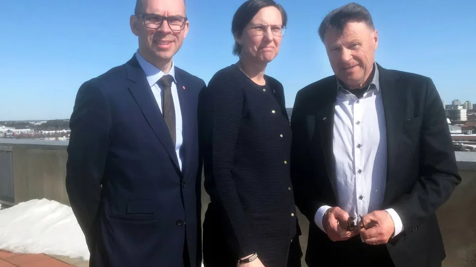 Niklas Nordström, Helena Stenberg och Inge Andersson.
