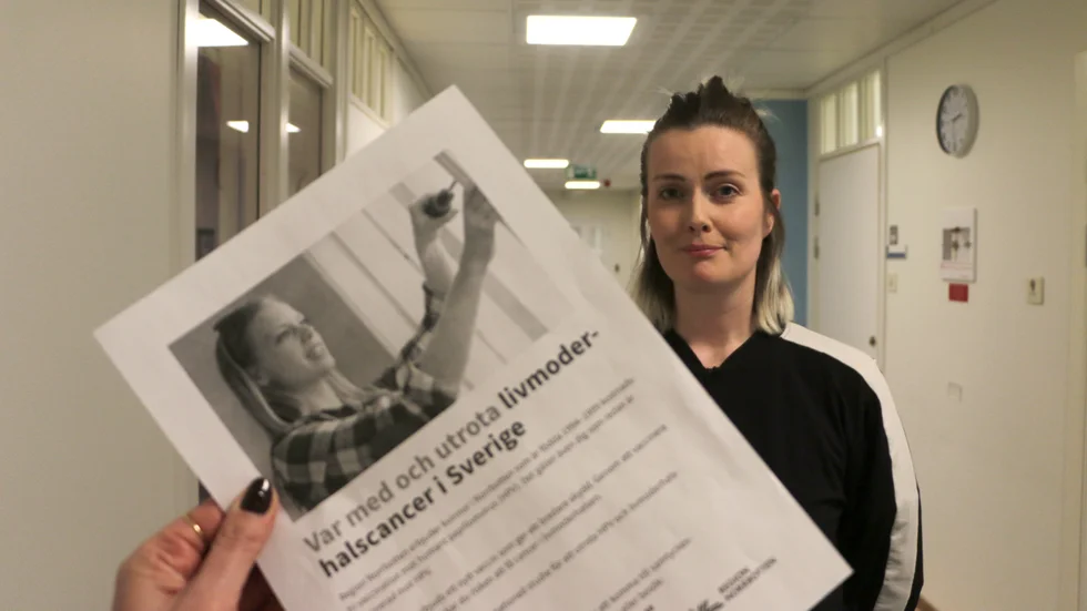Johanna Mårdh, vaccinsamordnare för Pite älvdal, har gott hopp om att livmoderhalscancer kan vara utrotat om några år. "Livmoderhalscancer är ett samhällsproblem och nu har vi chansen att utrota sjukdomen, det är riktigt häftigt."