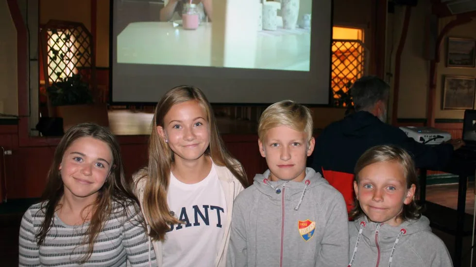 FILMTAJM. Iza Nilsson och Lovisa Bagge från F05-laget och Vidar Rydell och Olle Eriksson från P06 har varit med och gjort Borens nya film.