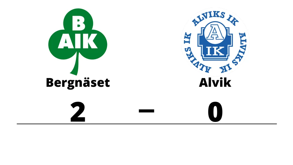 Bergnäsets AIK 2 vann mot Alviks IK