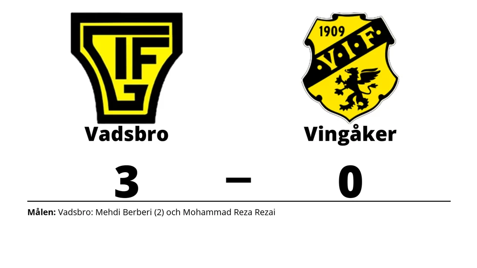 Vadsbro IF vann mot Vingåkers IF