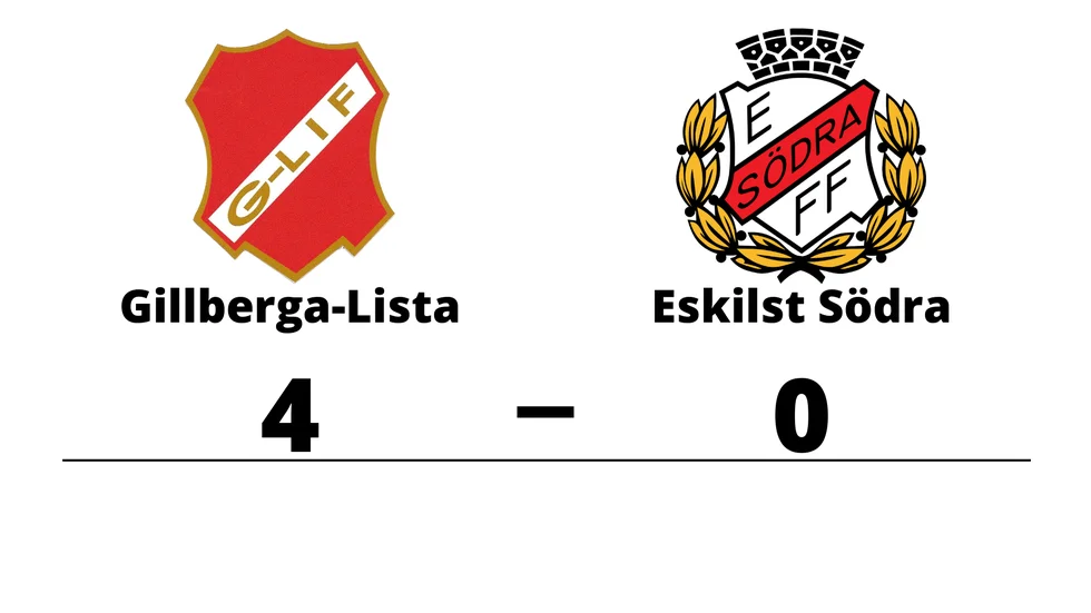Gillberga-Lista IF vann mot Eskilstuna Södra FF