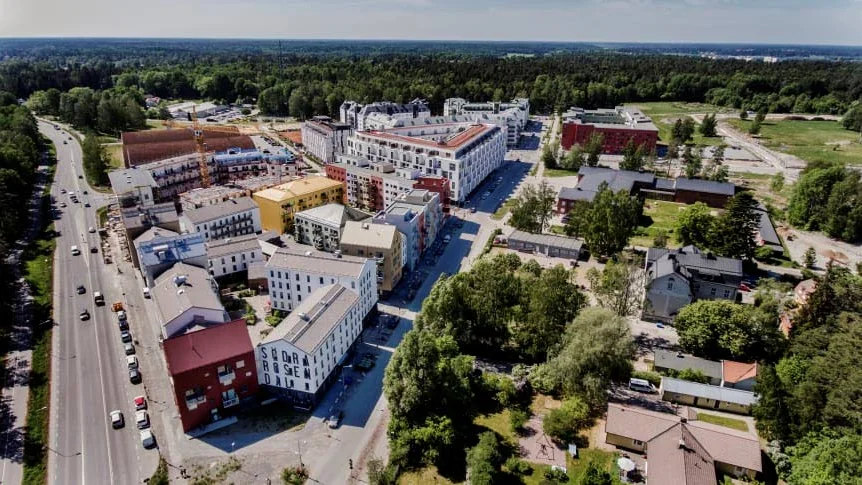 Rosendal fortsätter att växa. Nu ska 100 nya lägenheter med sikte på "rimliga hyror" byggas. Här södra delen av området.